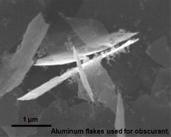 Aluminum flakes used for obscurant